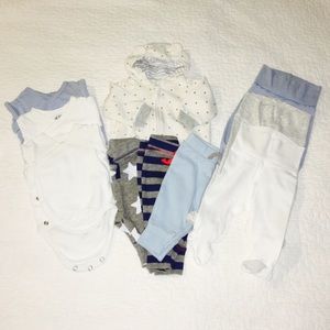 Lot 10 pieces Baby Boy Mixed Clothes 0-3monts